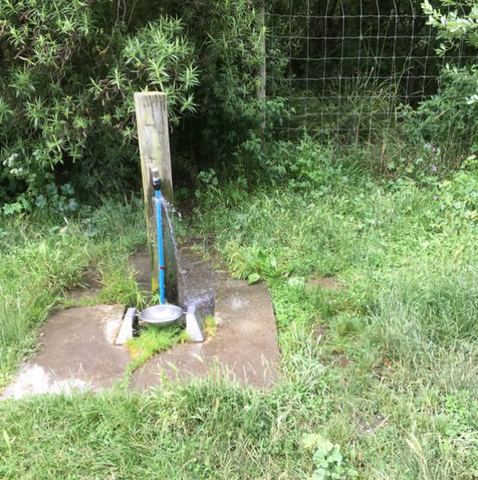 The photograph attached to this water supply report