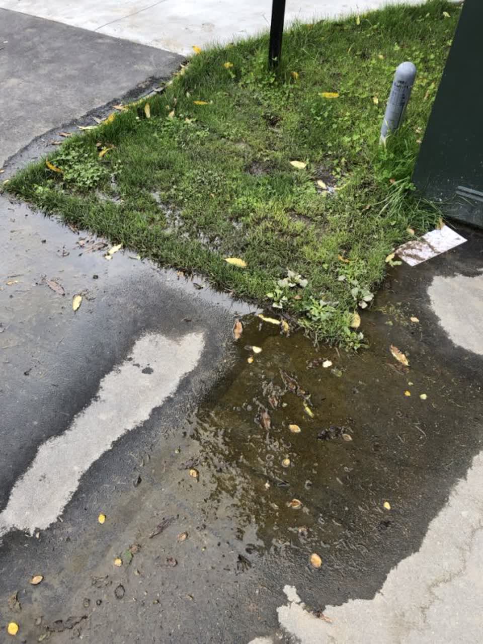 The photograph attached to this wastewater/stormwater report