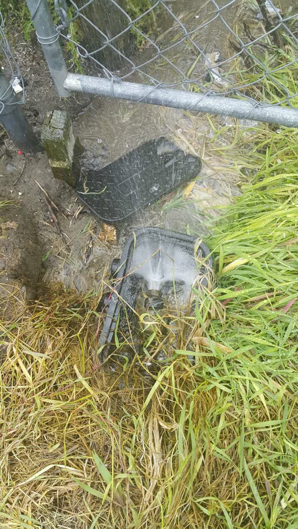 The photograph attached to this water supply report