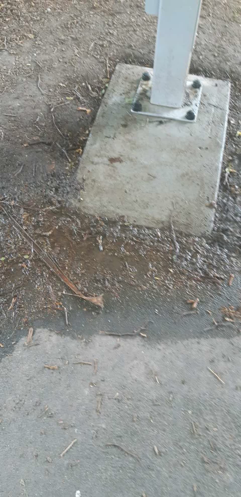 The photograph attached to this water supply report