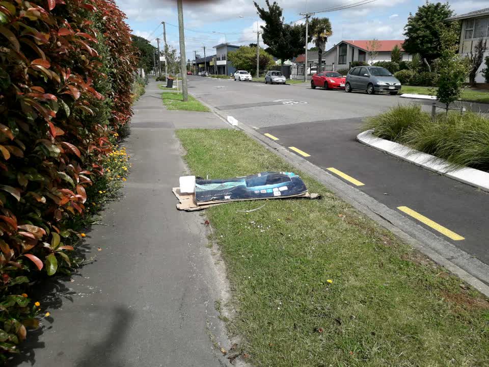 The photograph attached to this rubbish/recycling report