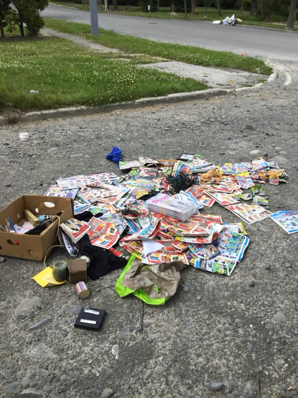 The photograph attached to this rubbish/recycling report