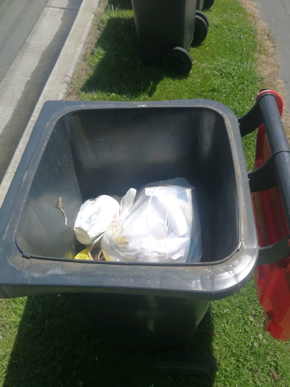 The photograph attached to this rubbish/recycling report