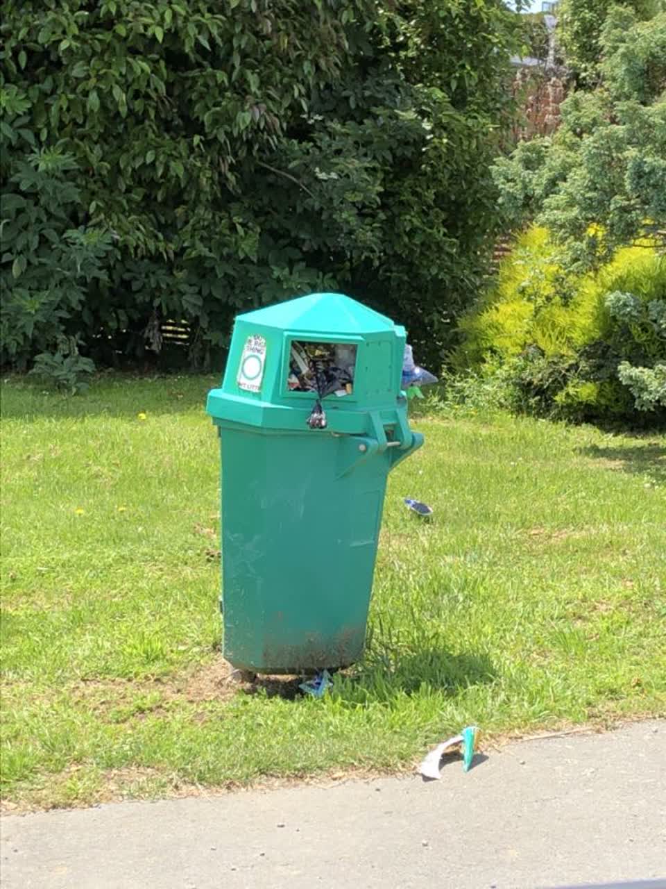 The photograph attached to this rubbish/recycling report