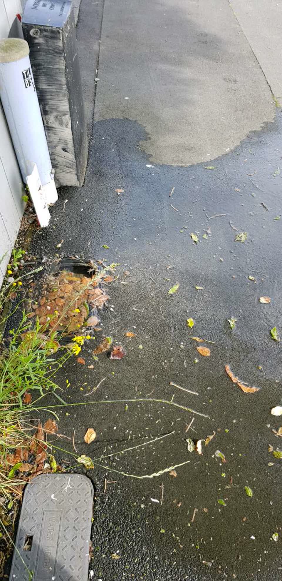 The photograph attached to this wastewater/stormwater report
