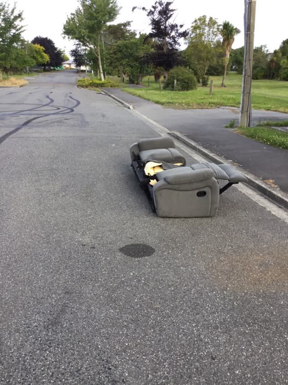 The photograph attached to this roading/streets report