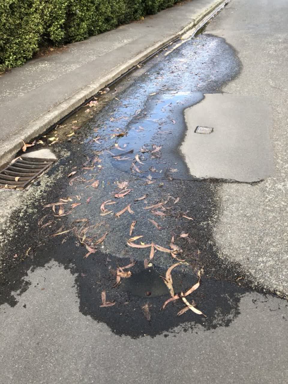 The photograph attached to this wastewater/stormwater report
