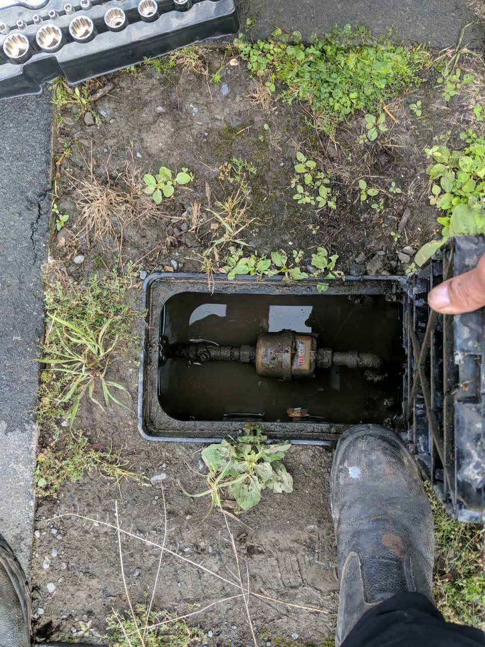 The photograph attached to this water supply report