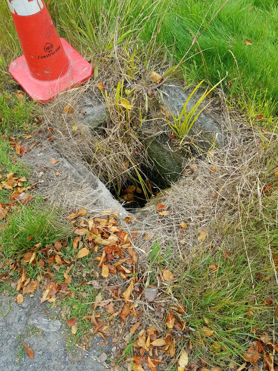 The photograph attached to this wastewater/stormwater report
