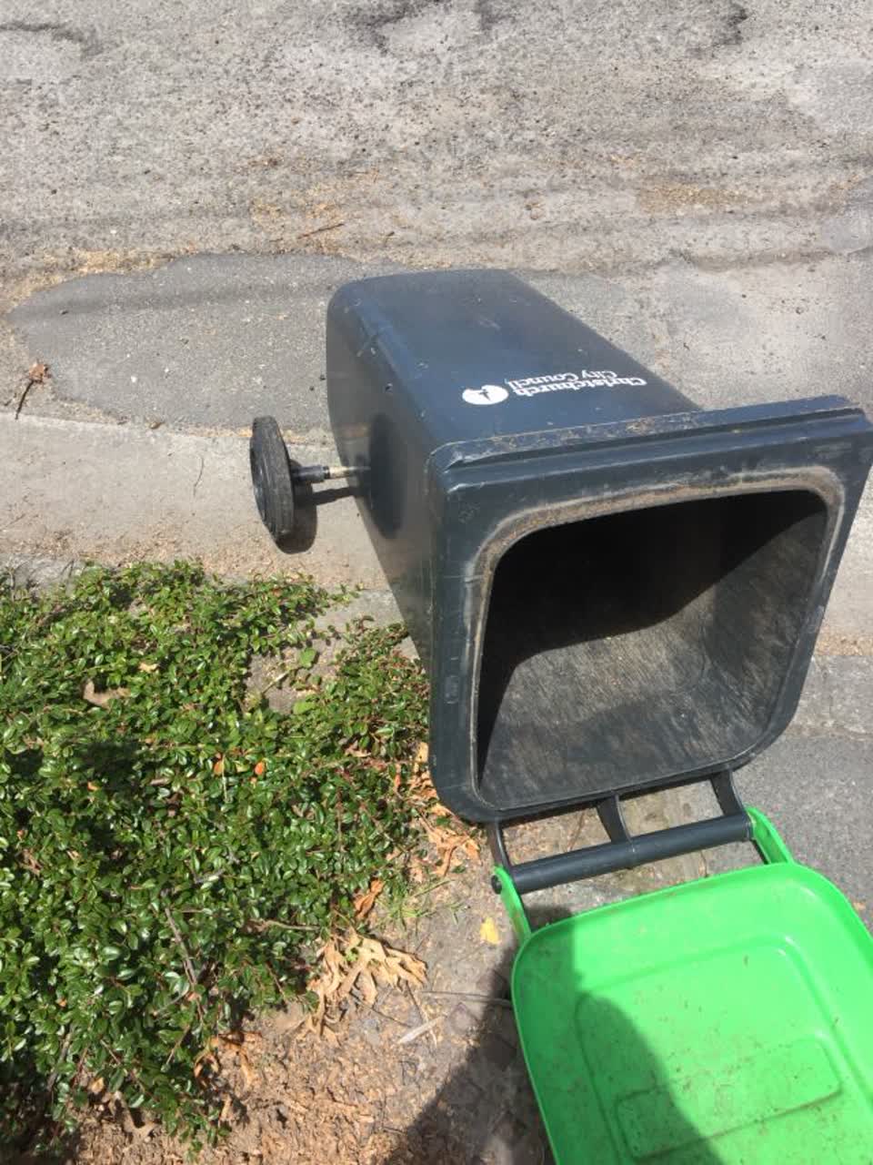 The photograph attached to this rubbish/recycling report