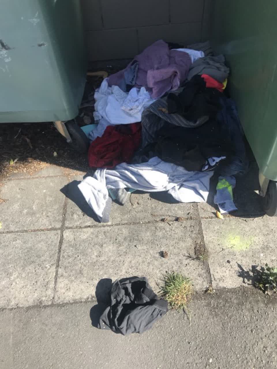 The photograph attached to this rubbish/recycling report