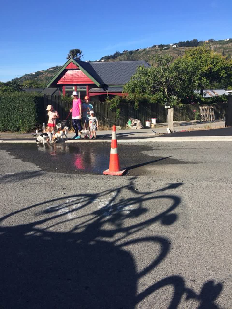 The photograph attached to this water supply report