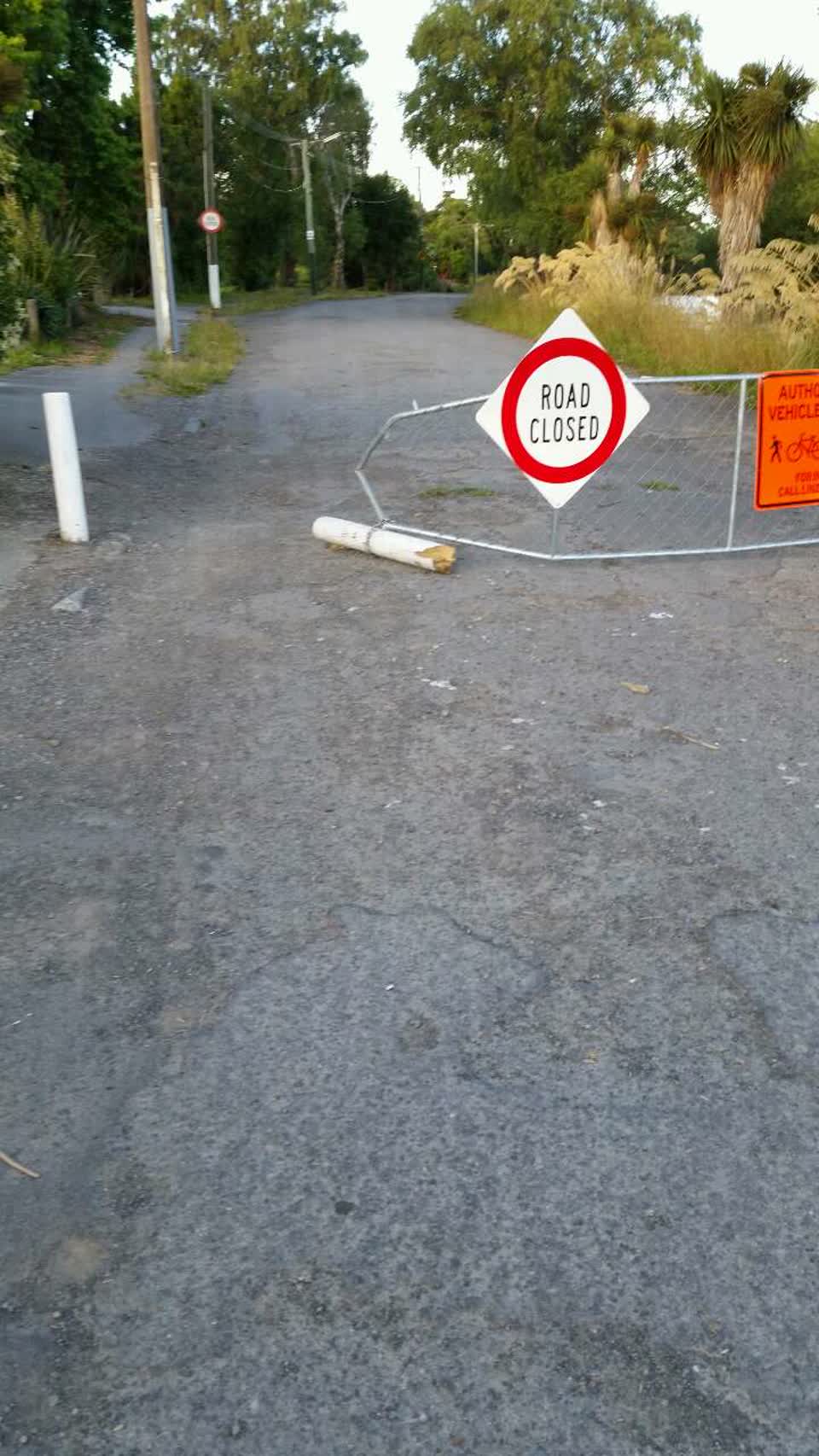The photograph attached to this roading/streets report