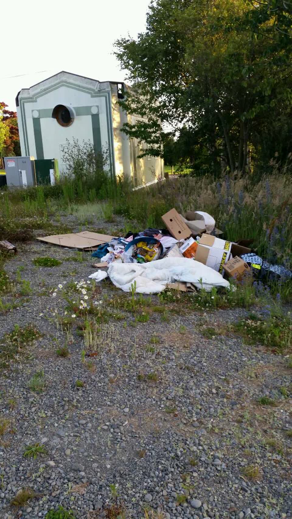 The photograph attached to this rubbish/recycling report