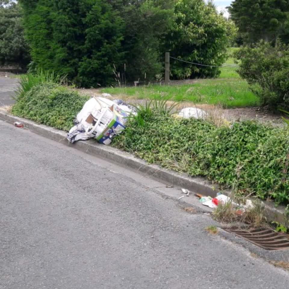 The photograph attached to this rubbish/recycling report