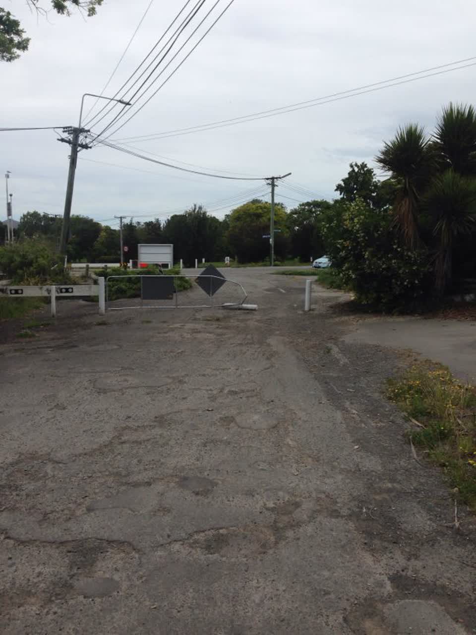The photograph attached to this roading/streets report