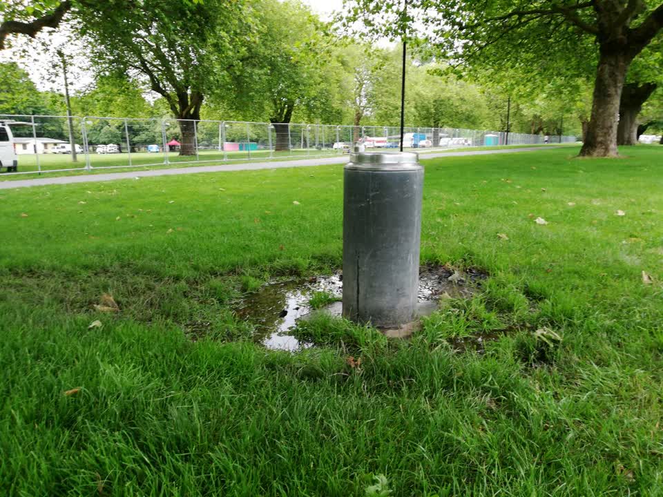 The photograph attached to this flooding report