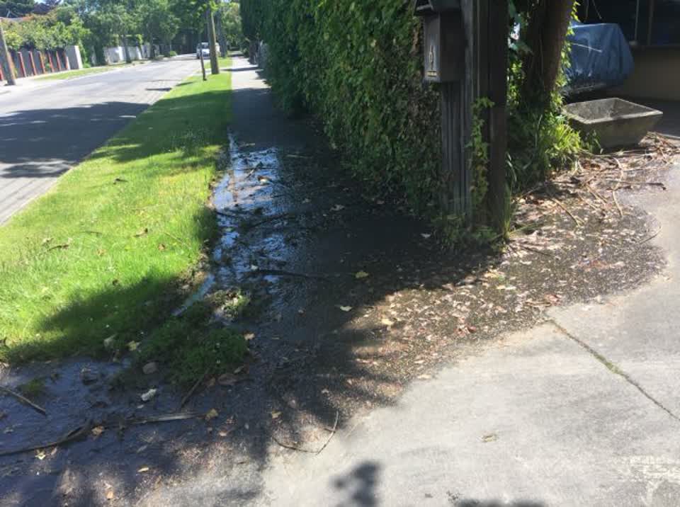 The photograph attached to this wastewater/stormwater report
