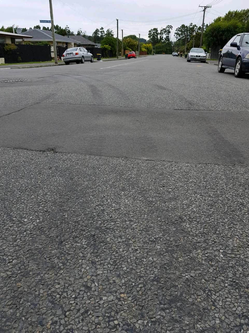 The photograph attached to this roading/streets report