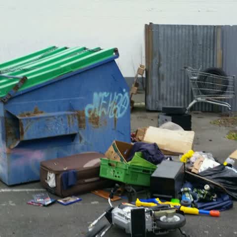 Rubbish/Recycling, a report photo