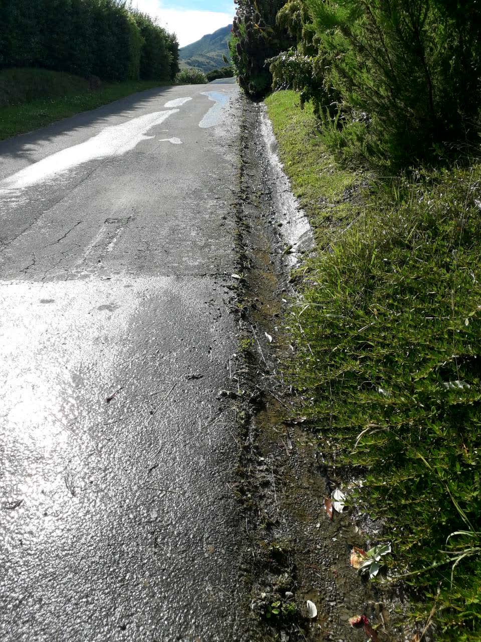 The photograph attached to this wastewater/stormwater report