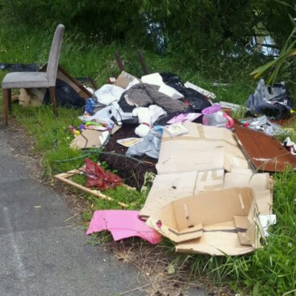 The photograph attached to this rubbish/recycling report