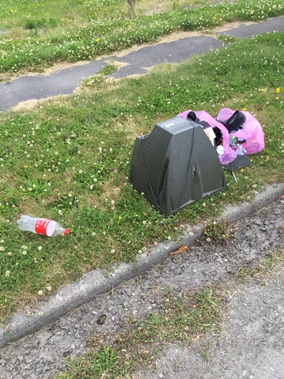 The photograph attached to this rubbish/recycling report