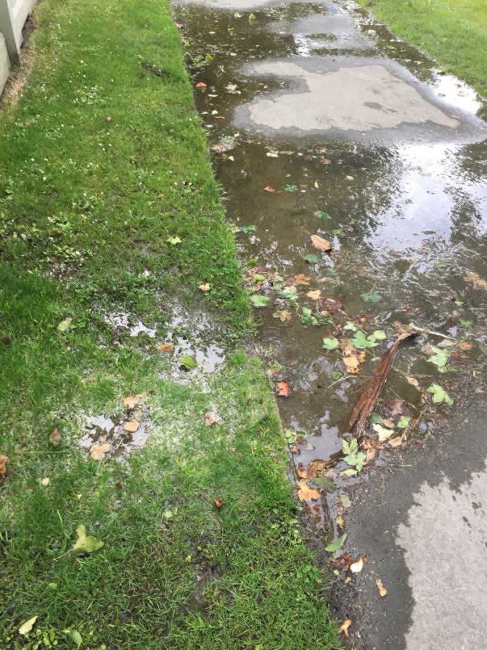 The photograph attached to this wastewater/stormwater report