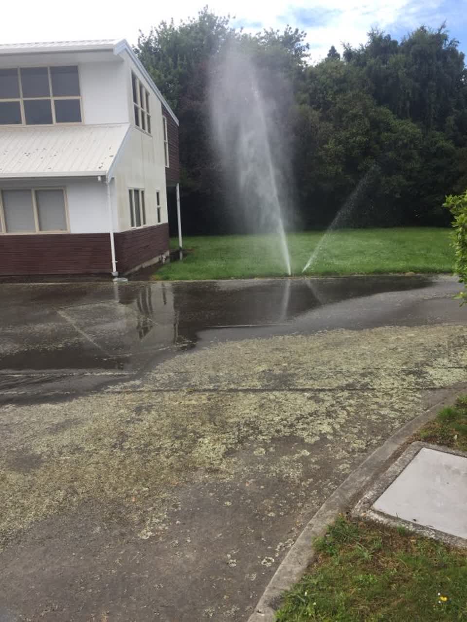 The photograph attached to this flooding report