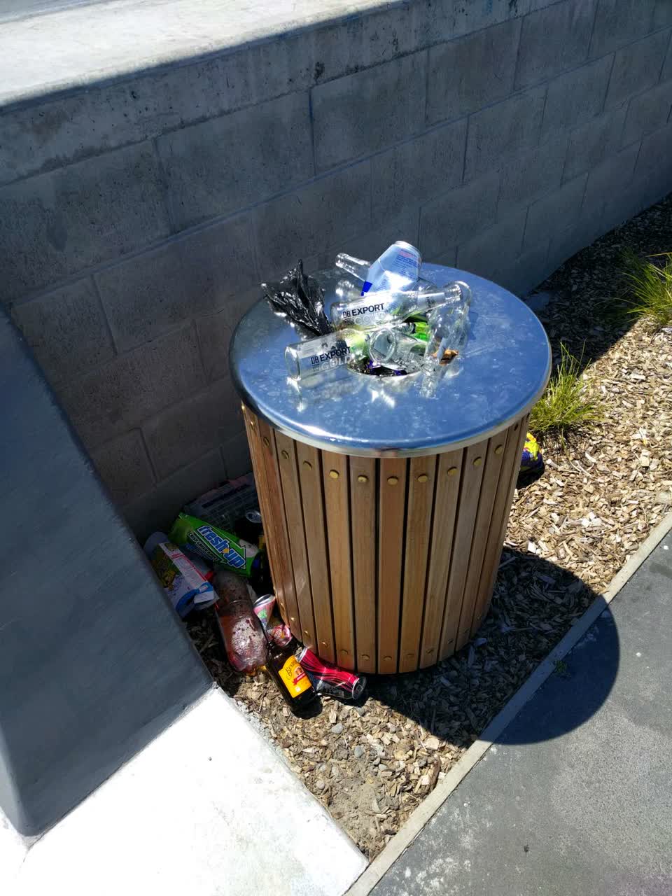 The photograph attached to this rubbish/recycling report