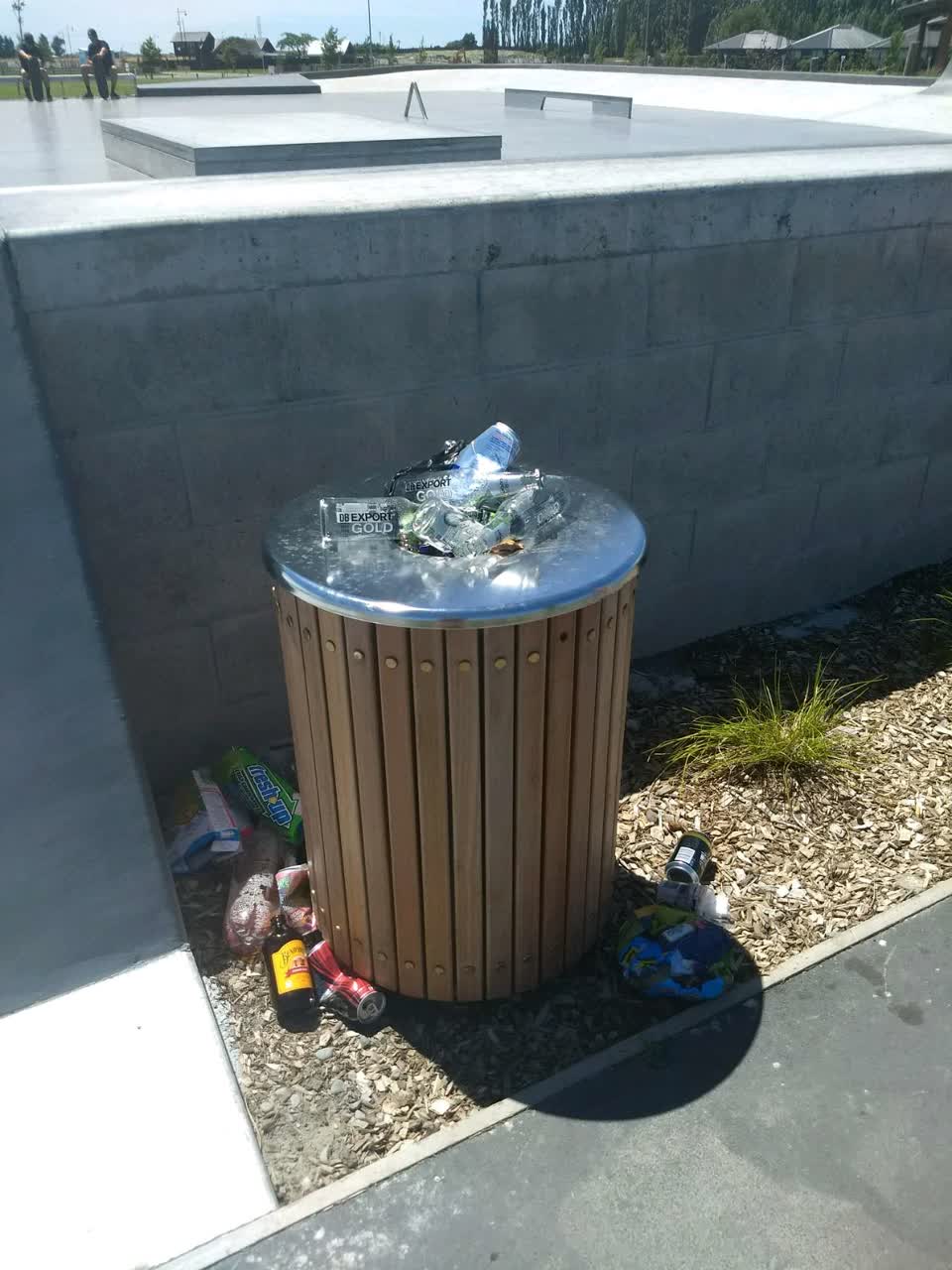 The photograph attached to this rubbish/recycling report