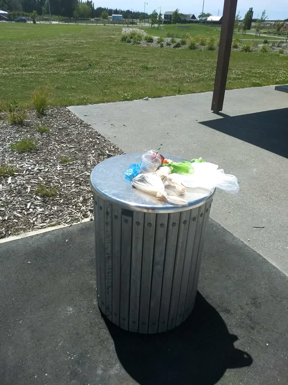 The photograph attached to this rubbish/recycling report