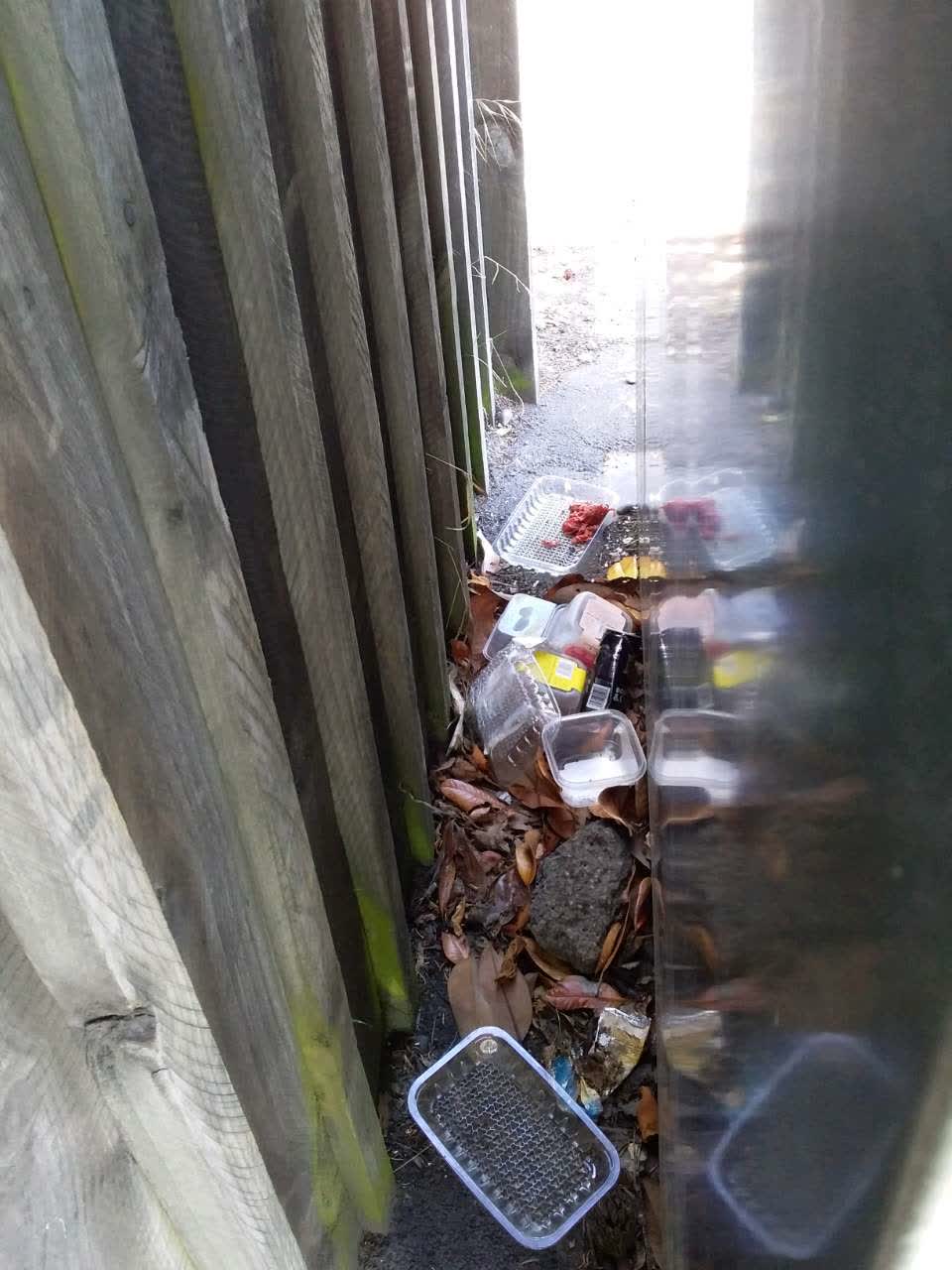 The photograph attached to this rubbish/recycling report