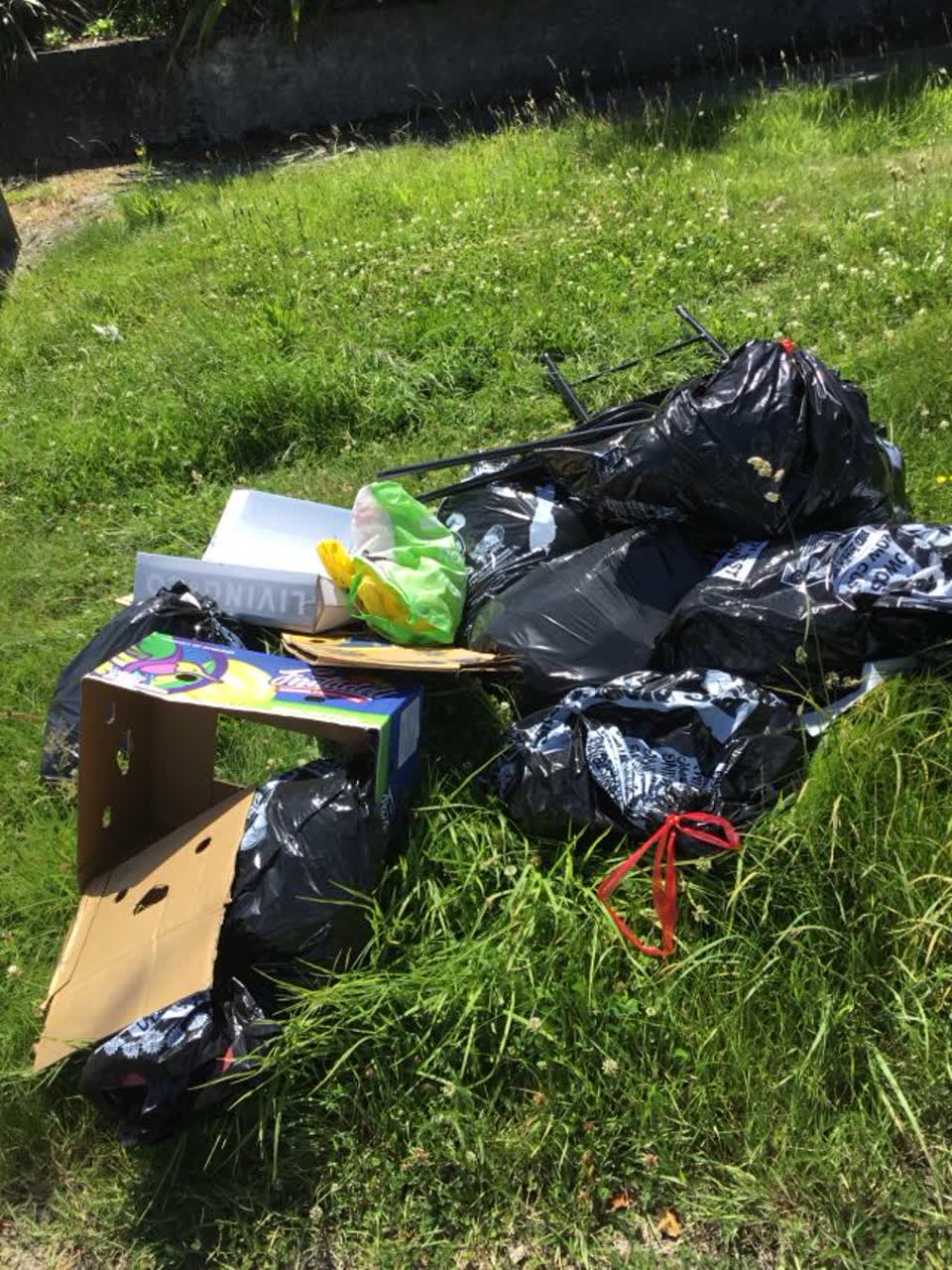 The photograph attached to this rubbish/recycling report