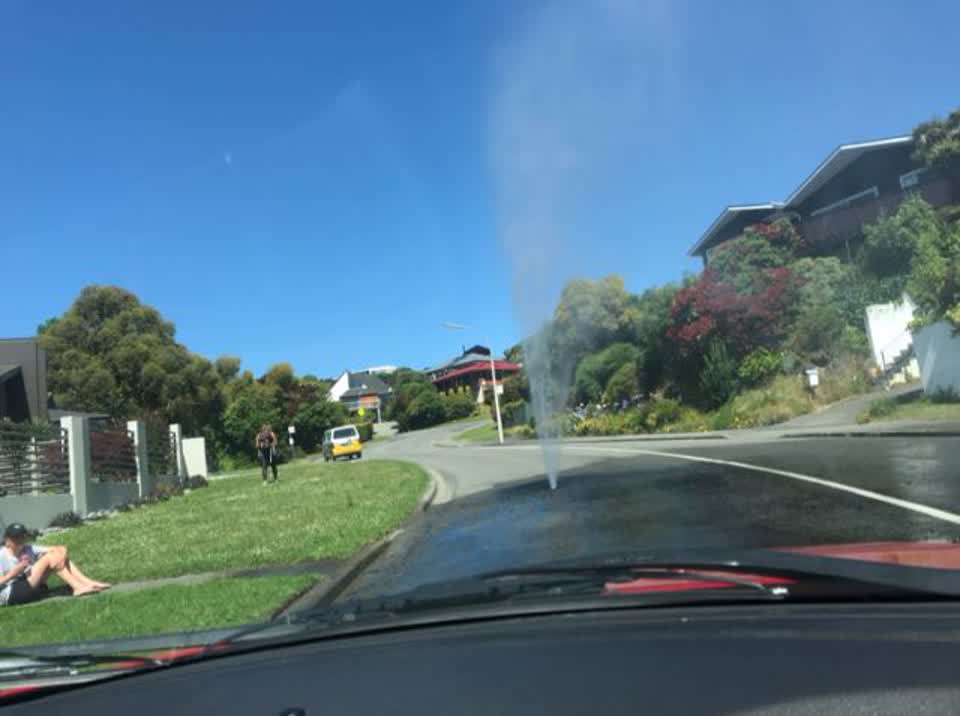 The photograph attached to this flooding report