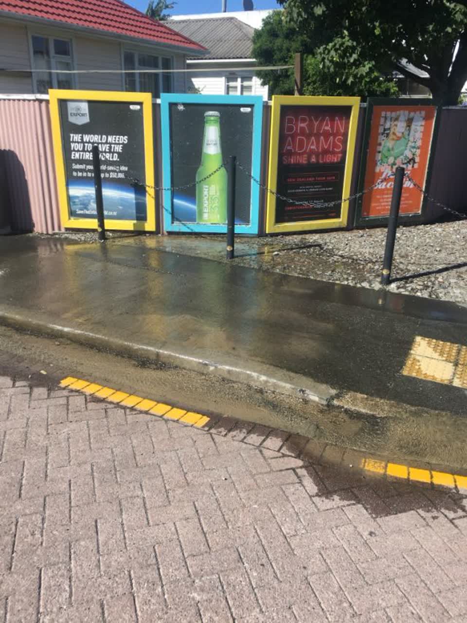 The photograph attached to this flooding report