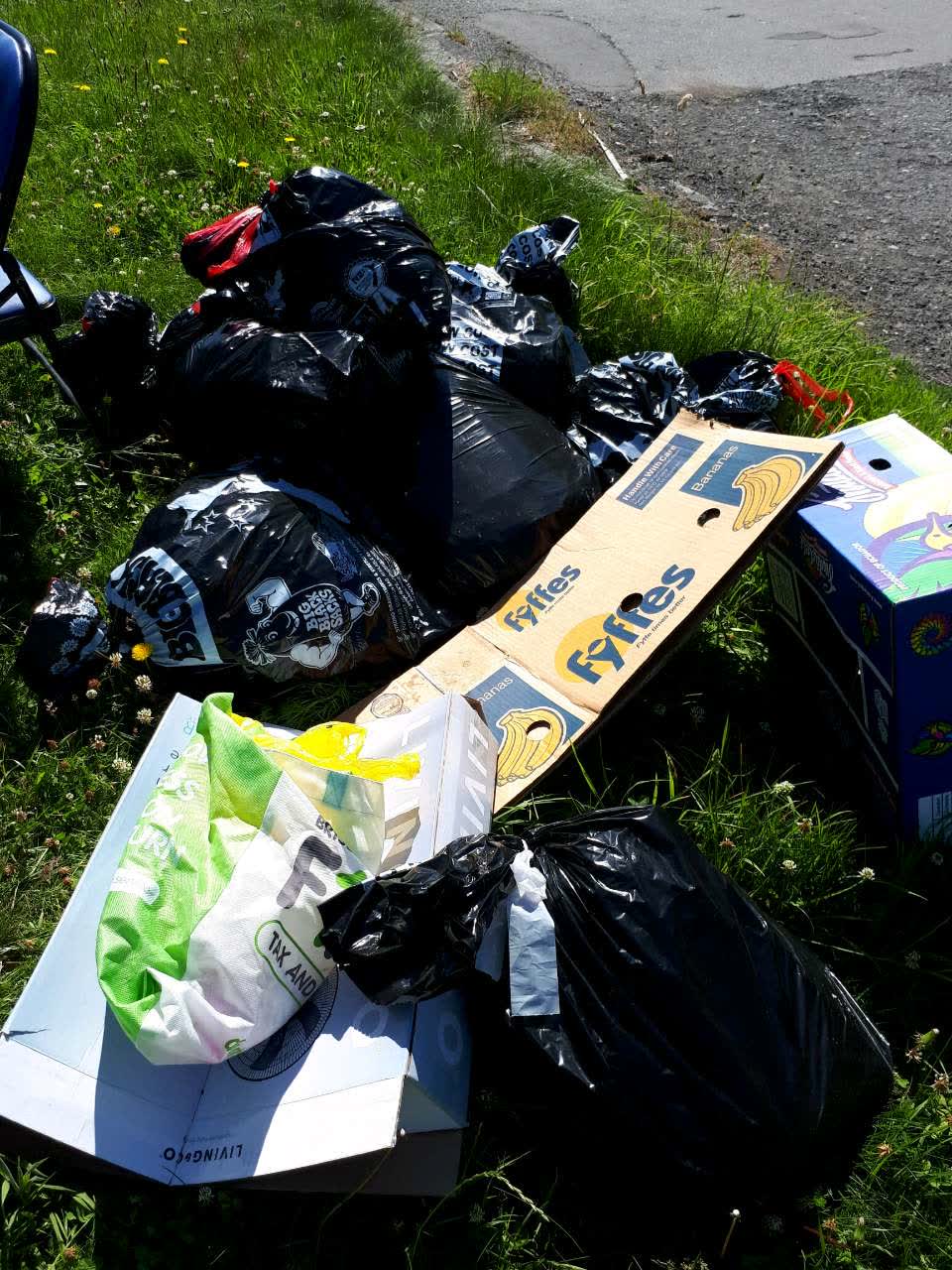 The photograph attached to this rubbish/recycling report