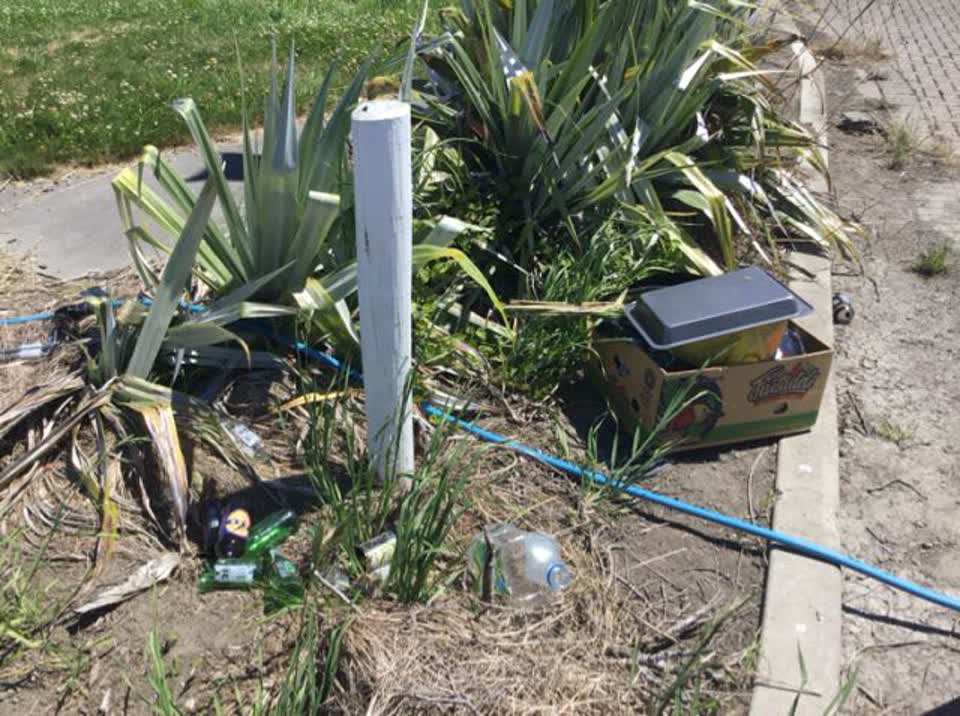 The photograph attached to this rubbish/recycling report