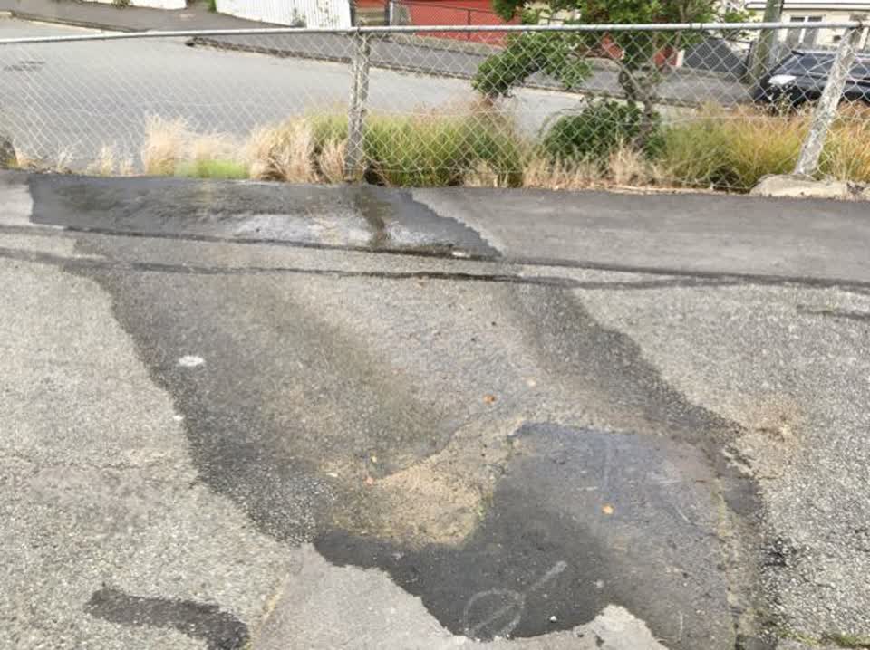 The photograph attached to this wastewater/stormwater report