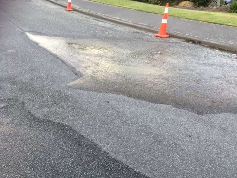 The photograph attached to this wastewater/stormwater report