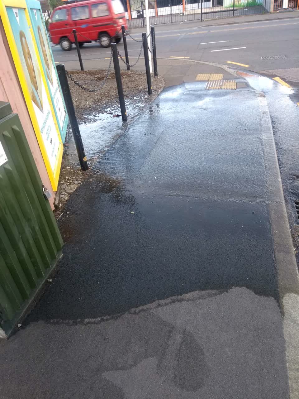 The photograph attached to this flooding report