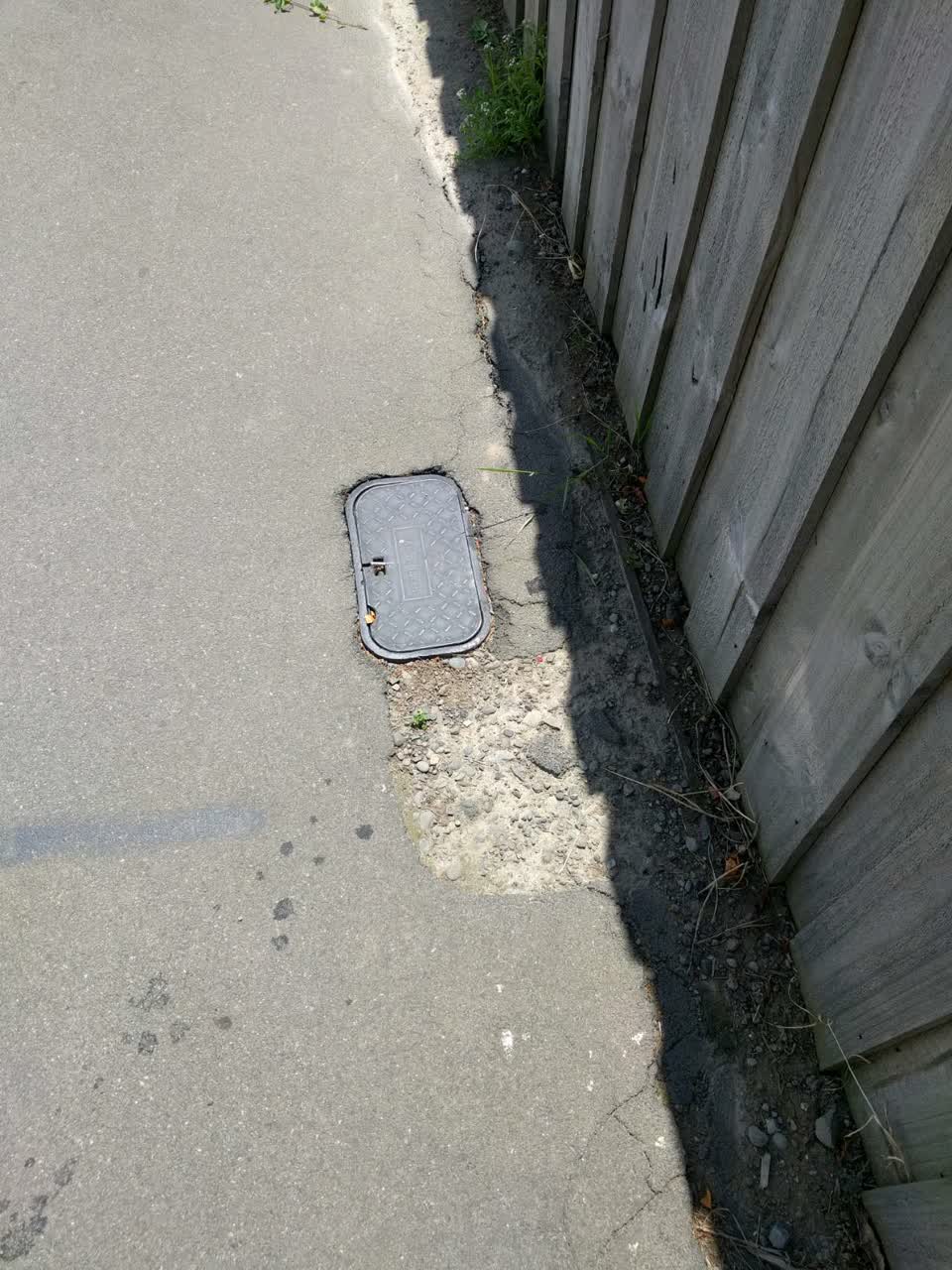 The photograph attached to this roading/streets report