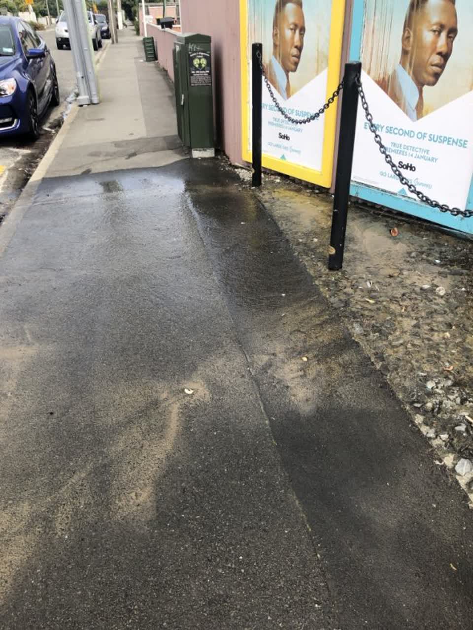 The photograph attached to this flooding report