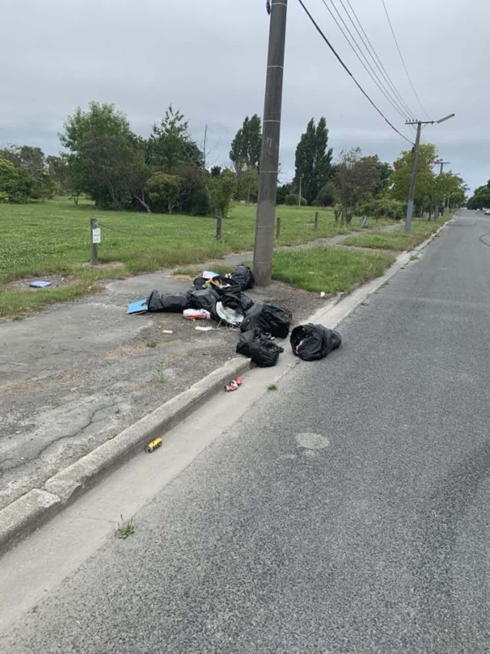 The photograph attached to this rubbish/recycling report