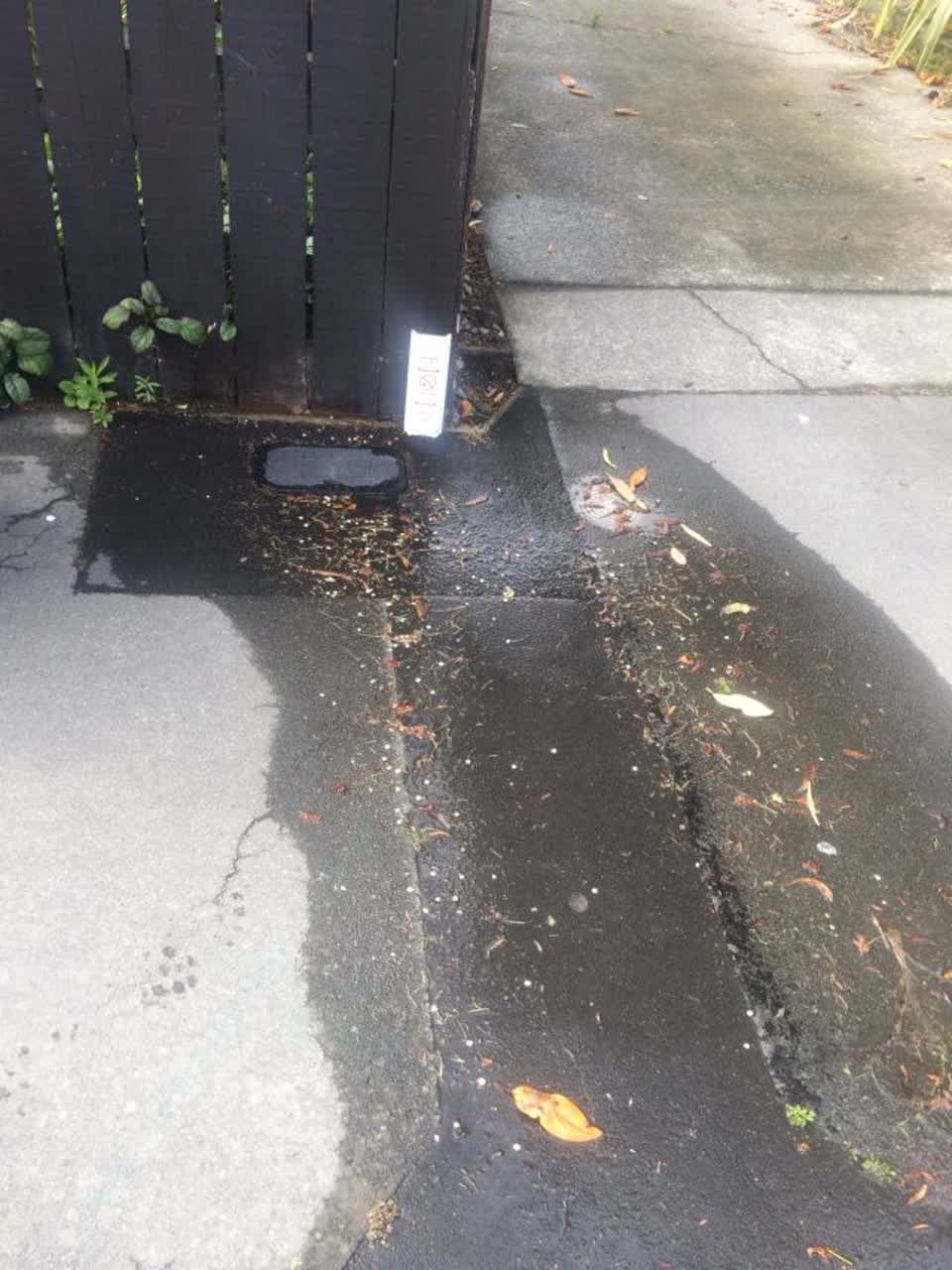 The photograph attached to this water supply report