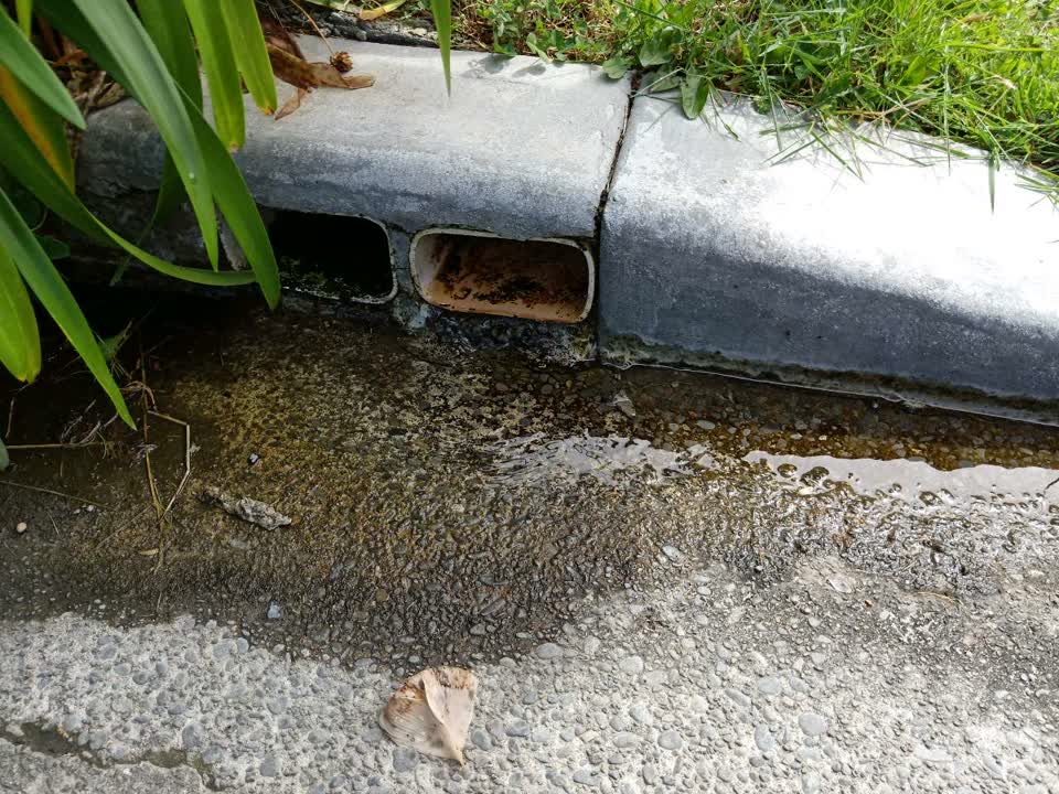 The photograph attached to this wastewater/stormwater report
