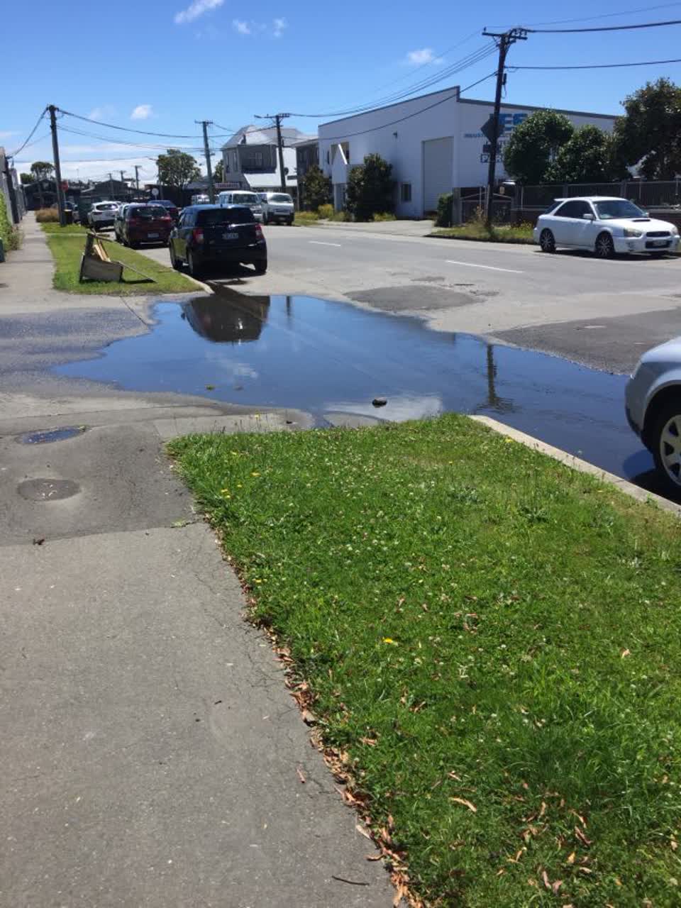 The photograph attached to this flooding report