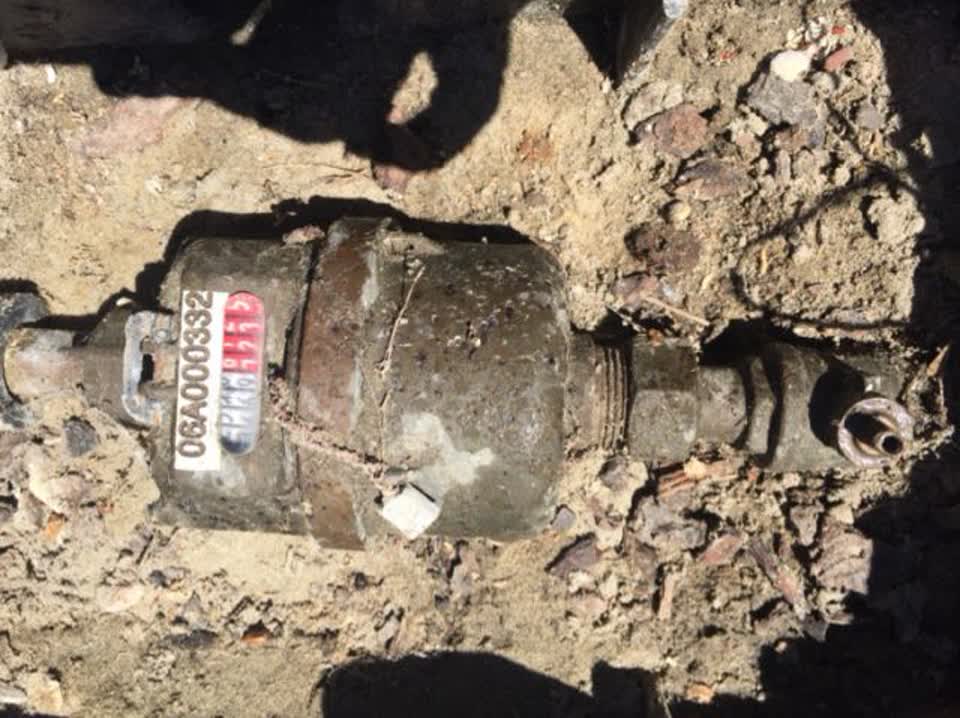 The photograph attached to this water supply report