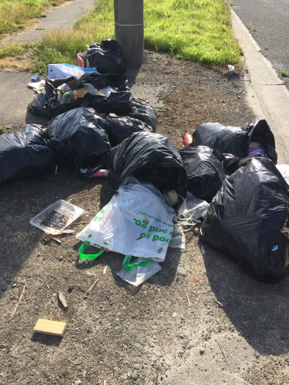 The photograph attached to this rubbish/recycling report