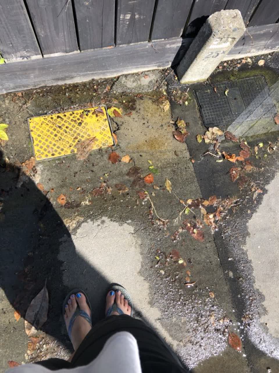 The photograph attached to this wastewater/stormwater report